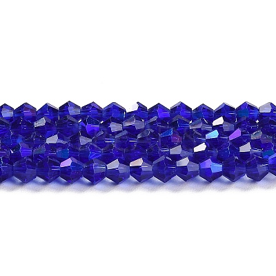 Transparent Electroplate Glass Beads Strands LS-EGLA-A039-T4mm-L06-1