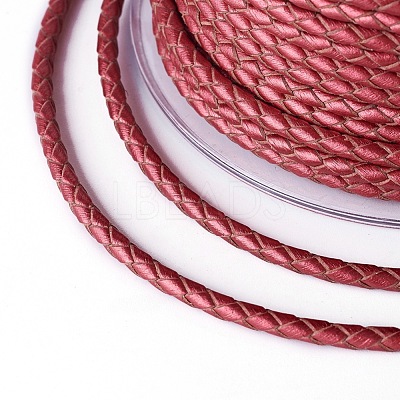 Braided Cowhide Cord WL-I004-3mm-D-25-1