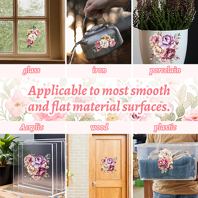 3 Sheets 3 Styles PVC Waterproof Decorative Stickers DIY-WH0404-093-1
