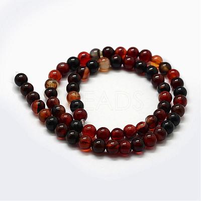 Natural Agate Beads Strands G-F417-07-10mm-1