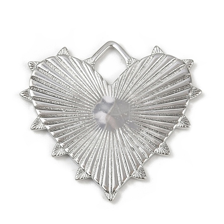 Textured Brass Pendants KK-M322-19P-1