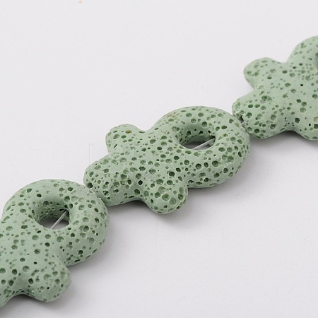 Synthetic Lava Rock Bead Strands G-N0094-15-1