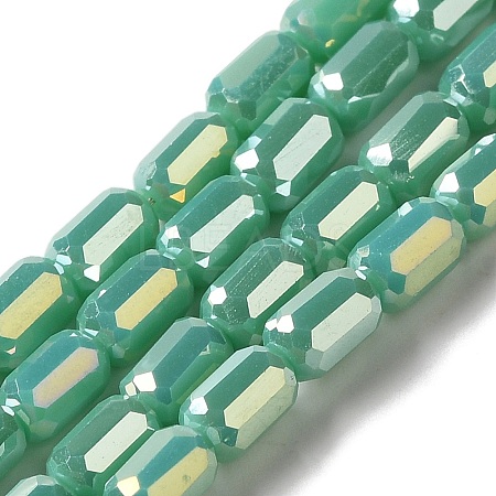 Electroplate Glass Beads Strands EGLA-D031-01-14-1
