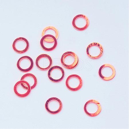 Ornament Accessories Disc Plastic Paillette Beads PVC-R017-0865-1