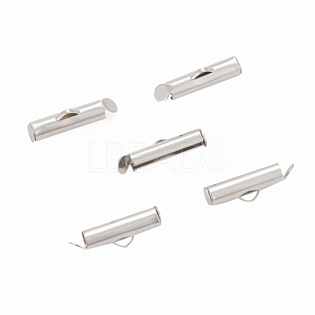 Iron Slide On End Clasp Tubes IFIN-R212-1.6cm-P-1