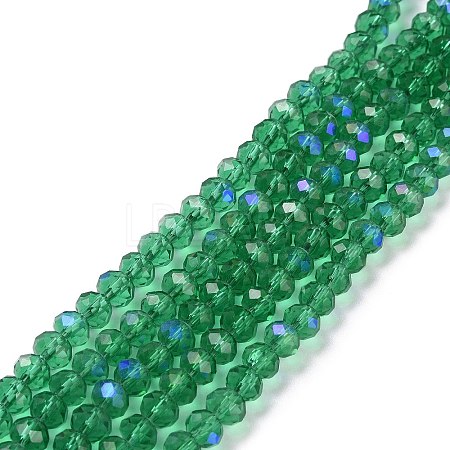 Electroplate Glass Beads Strands X1-EGLA-A034-T6mm-L12-1