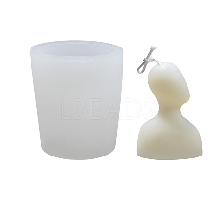 Child Shape Candle Silicone Bust Statue Molds DIY-H001-03-1