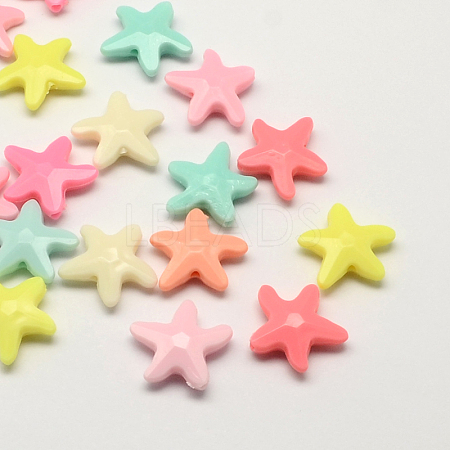 Opaque Acrylic Beads SACR-Q100-M059-1