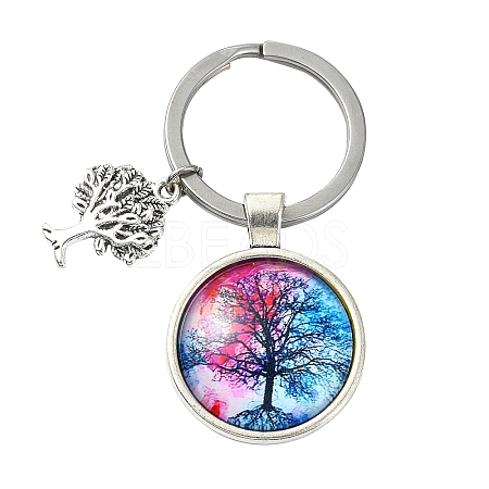 Alloy Glass Keychains KEYC-YW00008-01-1