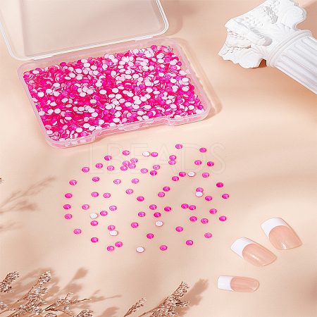 1000Pcs Glass Rhinestone Cabochons DIY-LP0002-52B-1