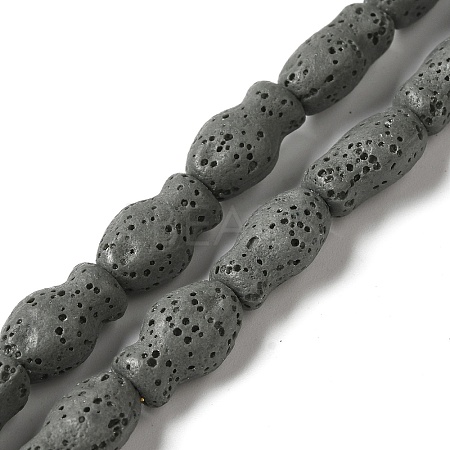 Natural Lava Rock Beads Strands G-U007-01A-1