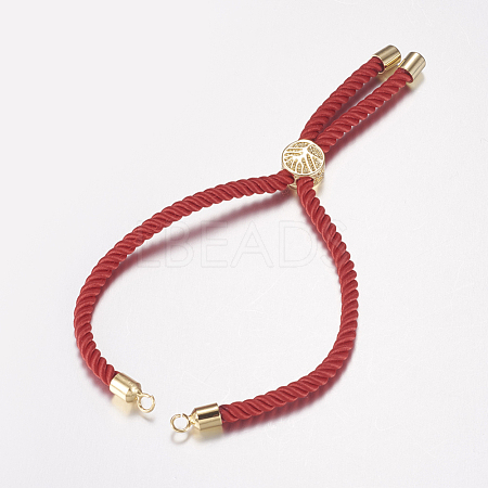 Nylon Twisted Cord Bracelet Making X-MAK-F019-01G-1