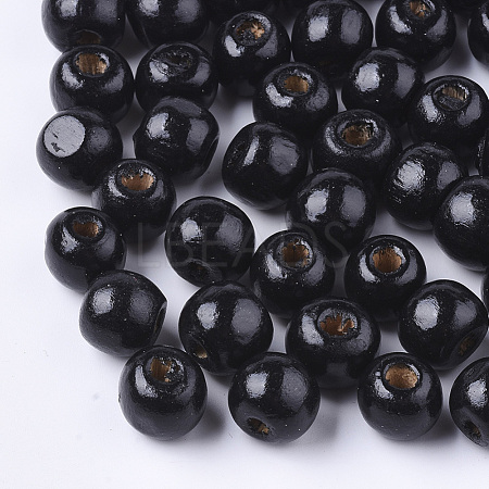 Dyed Natural Wood Beads WOOD-Q006-16mm-14-LF-1