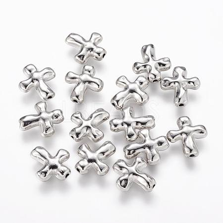 Tibetan Style Alloy Beads PALLOY-A018-N-NR-1