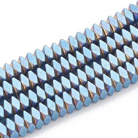 Electroplate Non-magnetic Synthetic Hematite Beads Strands G-T061-119A-1