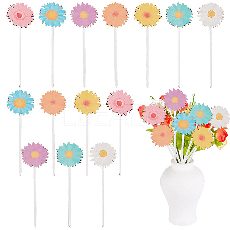 14Pcs Wooden Picks for Vase Decorations AJEW-SP0004-71A-1
