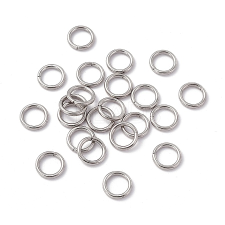 Non-Tarnish 304 Stainless Steel Open Jump Rings STAS-C040-01J-P-1