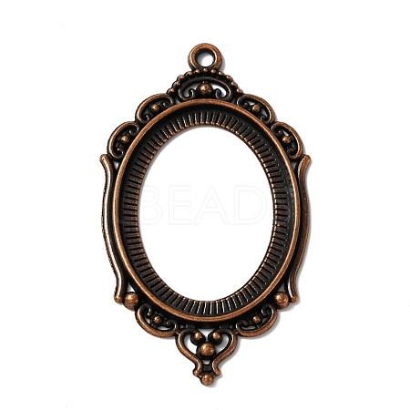 Zinc Alloy Pendant Cabochon Settings FIND-WH050-70R-1