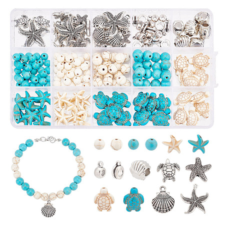 ARRICRAFT DIY Ocean Theme Bracelet Making Finding Kit DIY-AR0003-08-1