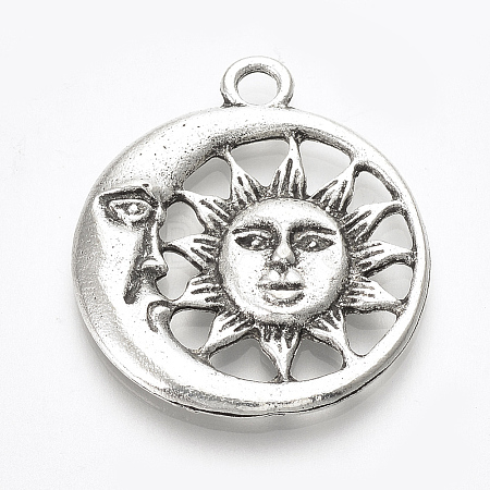 Tibetan Style Alloy Pendants LS-TIBE-T010-06AS-RS-1