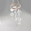 Dyed Natural Shell Slices Wind Chimes HJEW-WH20010-13C-1