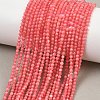 Dyed Synthetic Rhodochrosite Beads Strands GG-CBA0389-A03-2mm-1