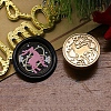 Christmas Series Wax Seal Brass Stamp Head AJEW-M037-01G-16-1