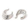 Rack Plating Brass Cuff Earrings EJEW-Q770-25P-2