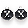 Platinum Plated Alloy Charms X-ENAM-S118-02X-P-1