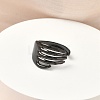 304 Stainless Steel Cuff Open Rings LS-RJEW-D338-02D-EB-5