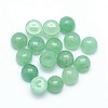 Natural Green Aventurine Cabochons X-G-P393-R15-4mm-1