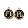 Golden Plated Alloy Charms LS-ENAM-S118-02H-1