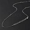 Brass Satellite Chains Necklaces for Women NJEW-D302-33P-3