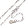 Sublimation Blank Aluminum Pendant Necklace LS-NJEW-E020-02P-03-6