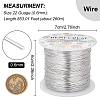 Round Aluminum Wire for Jewelry Making AW-BC0003-17P-2