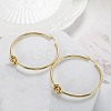 304 Stainless Steel knot Hoop Earrings EJEW-D330-01G-1