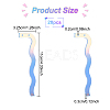 20Pcs Acrylic 2-Hole Earring Try-On Stick EDIS-FG0001-60-2