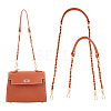 DELORIGIN 2Pcs 2 Style Imitation Leather Bag Handles DIY-DR0001-25B-1