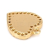 Brass Micro Pave Cubic Zirconia Charms KK-D160-47G-3