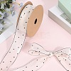 1Roll Printed Polyester Chiffon Ribbons OCOR-CY0002-35C-7