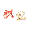 304 Stainless Steel Enamel Pendants STAS-Q119-12G-02-2