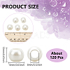 ABS Plastic Imitation Pearl European Beads SACR-NB0001-18B-2