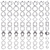 100Pcs 10 Styles Tibetan Style Alloy Bead Frames Sets TIBE-SP0001-16B-1
