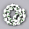 Frosted Handmade Lampwork Beads Strands LAMP-N037-03C-2