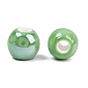 Glazed Porcelain Round Beads X-PORC-S489-8mm-09-3