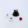 Mini Resin Coffeepot & Cup Sets BOTT-PW0002-118-3