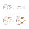 Unicraftale 304 Stainless Steel Toggle Clasps STAS-UN0004-08-3