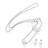 Ball 304 Stainless Steel Jewelry Sets SJEW-H302-22-3