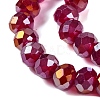 Baking Electroplate Glass Beads Strands DGLA-A039-J10mm-B19-3