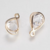 Glass Rhinestone Pendants IFIN-F144-24G-2